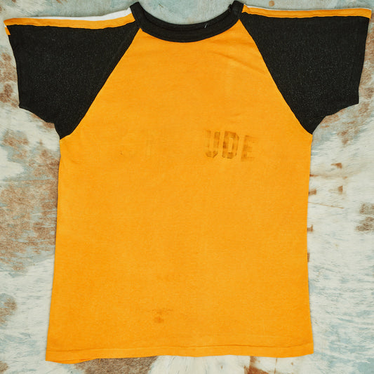 1950's Black & Yellow Baseball Tee