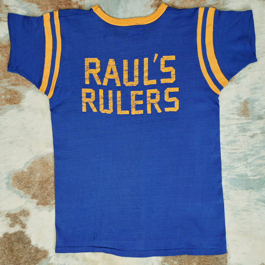 1950's Raul's Rulers Blue Baseball Tee