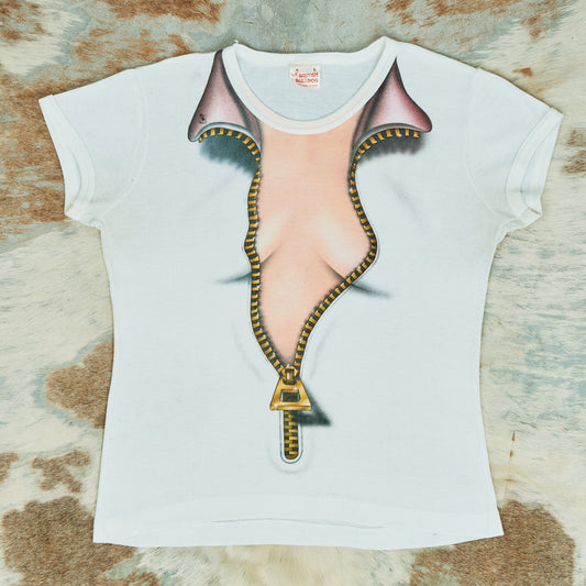 1970's Trompe L'oeil Cleavage Tee