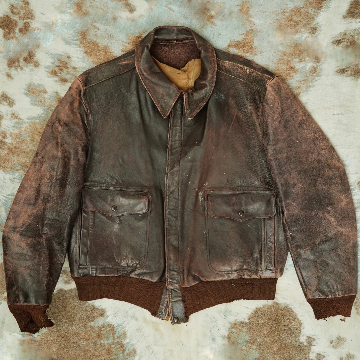 1940's Leather Aviator Jacket